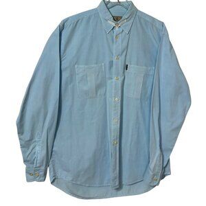Beretta Blue Long Sleeve Button-Up Shirt - Size XL / Made In India / 100% Cotton